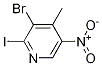 3-溴-2-碘-4-甲基-5硝基吡啶